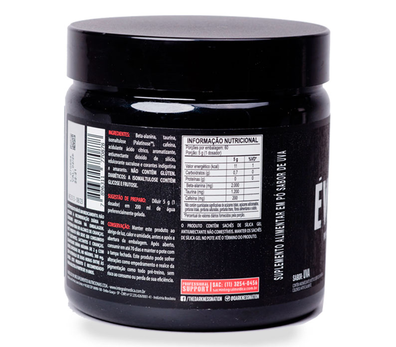 Évora Pw 300g Pré Treino - Darkness