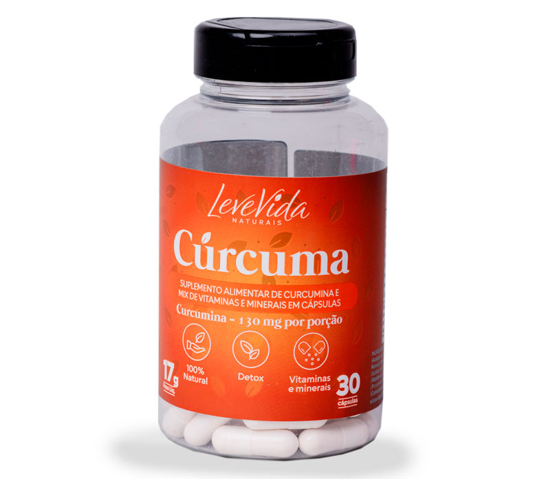 Cúrcuma Em Cápsulas Com Mix De Vitaminas 30 Caps
