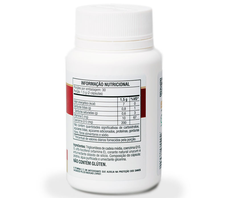 Coenzima Q10 200mg 60 Cápsulas Vitafor