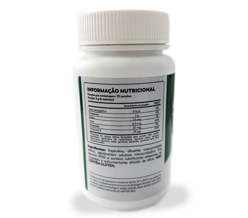 Spirulina 60 Caps 500MG - União Vegetal