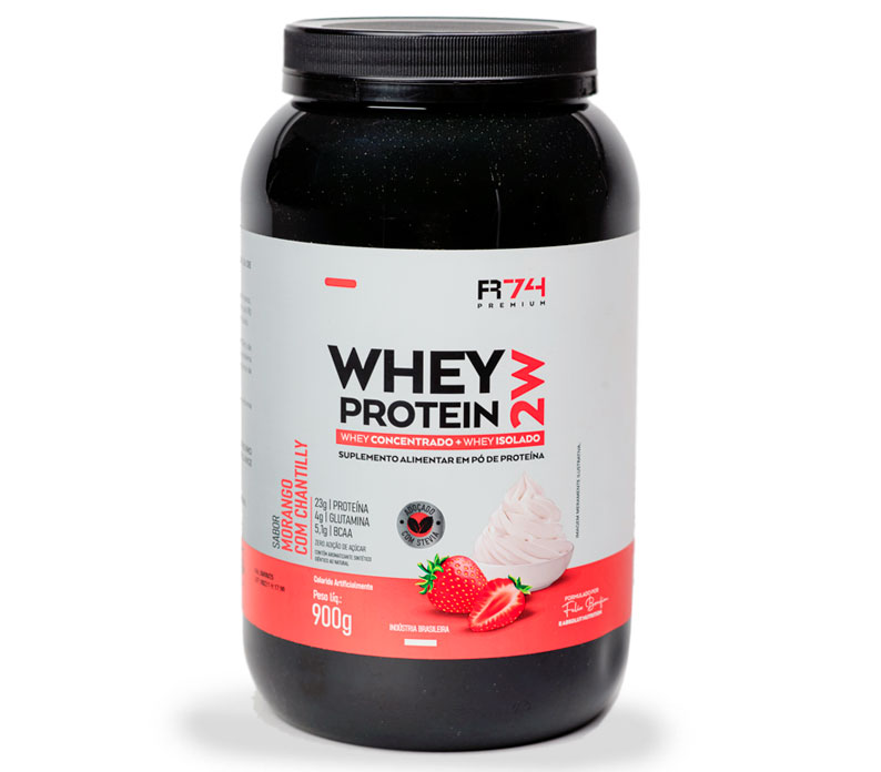 Whey Protein Isolado + Concentrado 900g R74 Premium