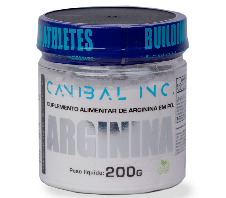 Arginina Em Pó Aminoacido Essencial Pote 200g - Canibal Inc