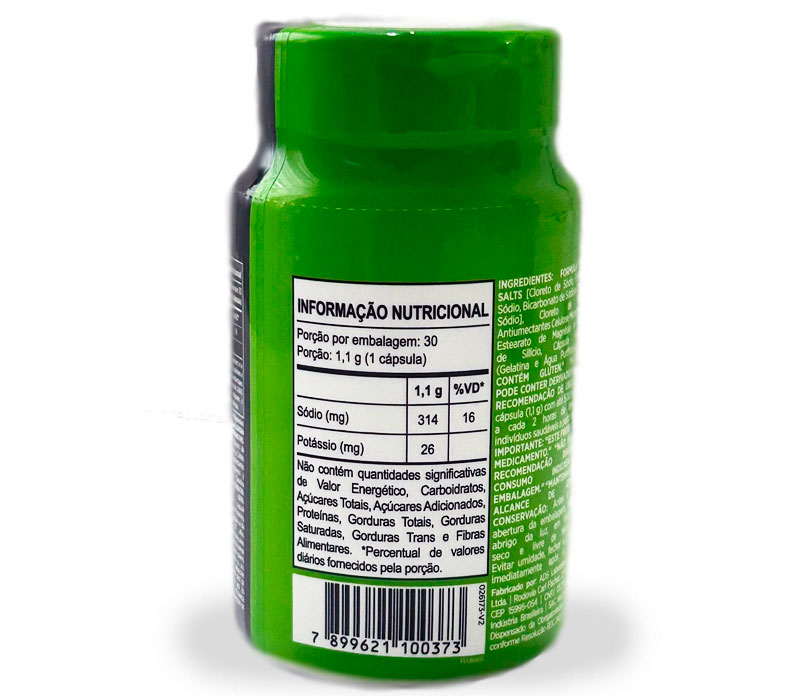 Repositor Eletrolitico Go Repor Salt 30 Caps - Atlhetica Sabor Sem Sabor