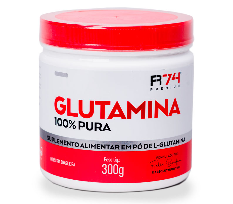 Glutamina 300g - 100% Pura - R74 Nutrition